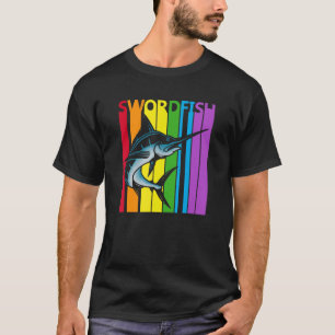 Camiseta Peixe-espada arco-íris fofo