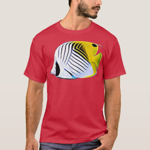 Camiseta Peixe-espada-borboleta-salgada-de-coral-recife