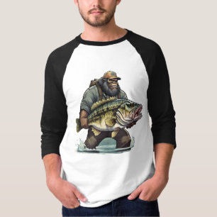 Camiseta Peixe-espada-grande-pescado pescador Sasquatch yet