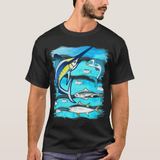 Camiseta Peixe-espada Mahi Atum Atum-do-mar
