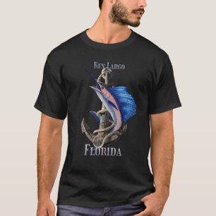 Camiseta Peixe-Espada Marlin Pescaria Oceânica Key Largo Fl