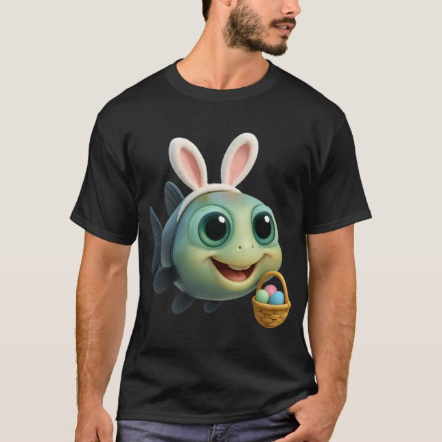 Camiseta Peixe-espelho da Páscoa (Frente)