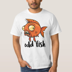 Camiseta Peixe Estranho Quirky Divertido Peixe Dourado Lara