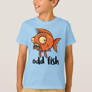 Camiseta Peixe Estranho Quirky Divertido Peixe Dourado Lara