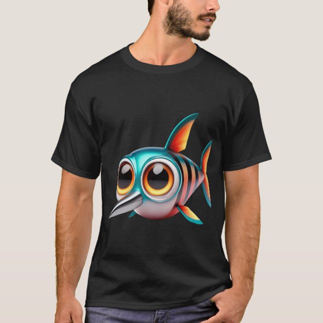Camiseta Peixe-Faca Adorável (Frente)