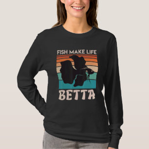Camiseta Peixe Faz Minha Vida Betta Fish Aquarium 1