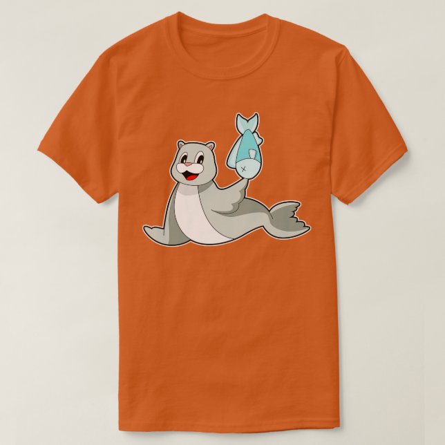 Camiseta Peixe Foca (Frente do Design)