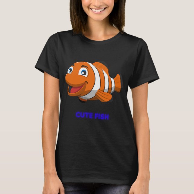 Camiseta peixe fofo #2 (Frente)