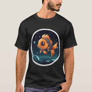 Camiseta Peixe Fofo Kawaii Boa Noite