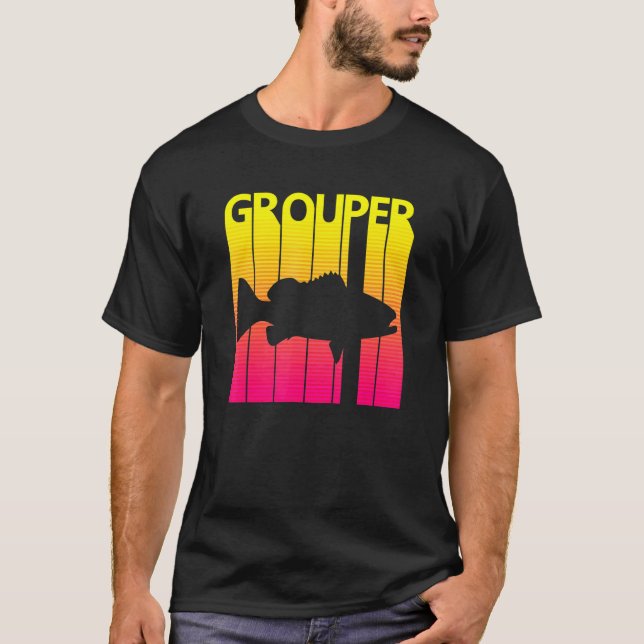 Camiseta Peixe Garoupa Retro (Frente)