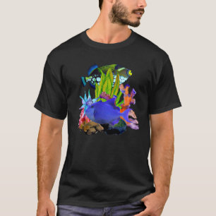 Camiseta Peixe-Gato Níger Recife Agressivo Aquário Água Sal