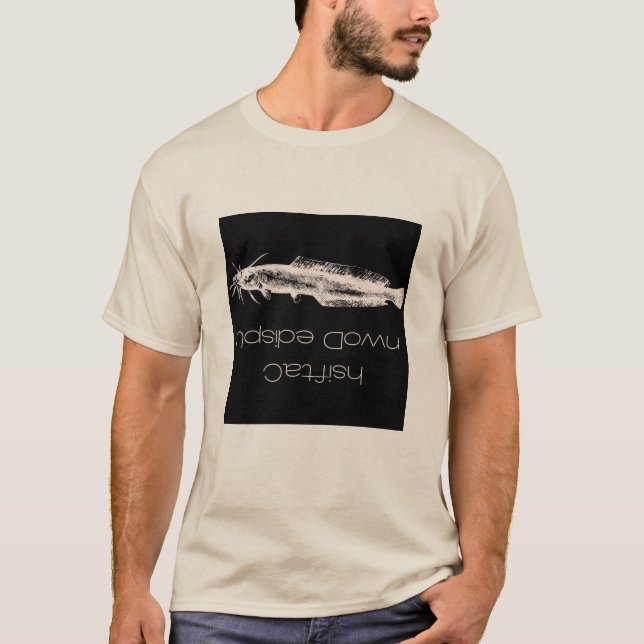 Camiseta Peixe-gato para baixo (Frente)