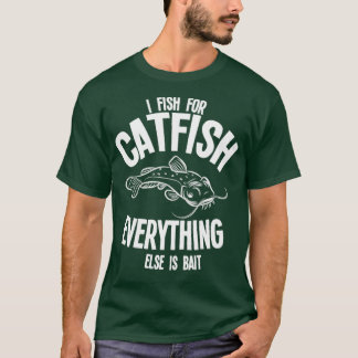 Camiseta Peixe-gato Presente Pescador de Mudcat
