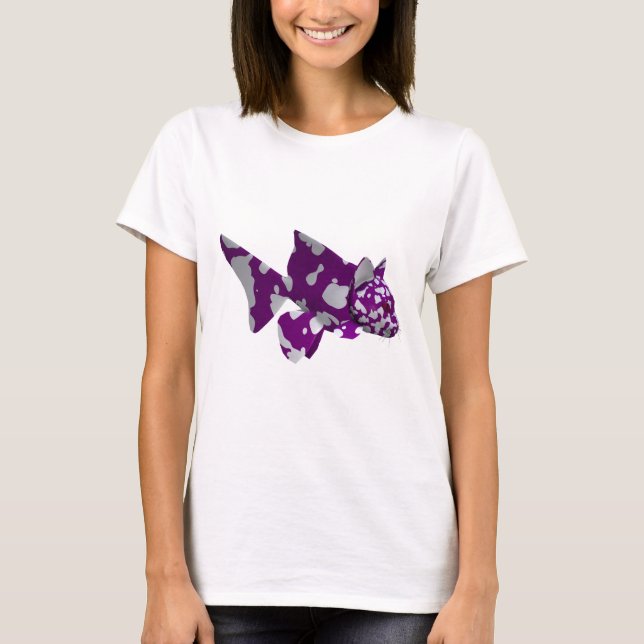 Camiseta Peixe-gato roxo (Frente)