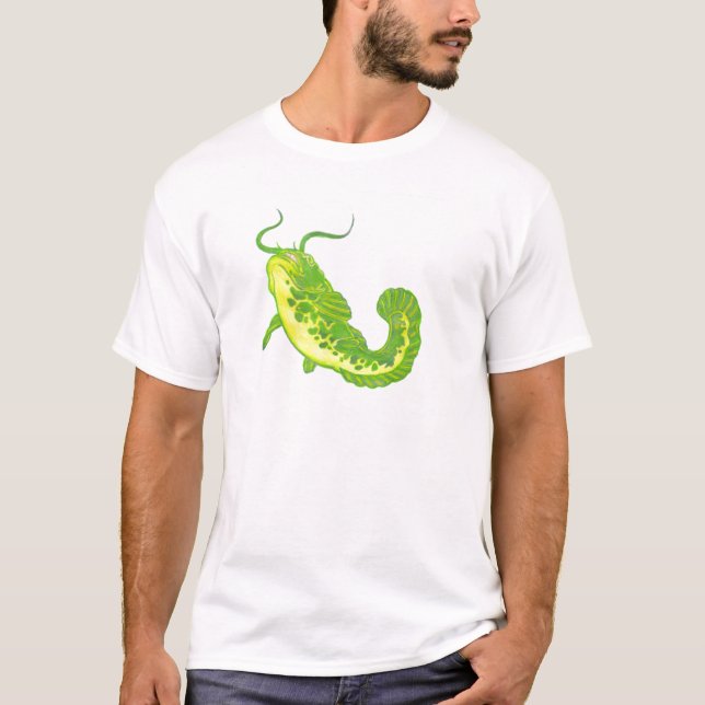 Camiseta Peixe-gato sortudo (Frente)