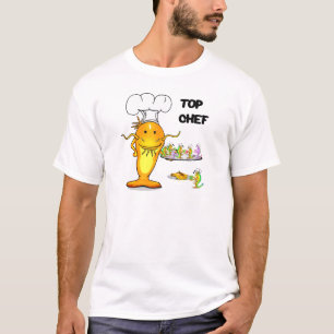 Camiseta Peixe-gato superior do cozinheiro chefe
