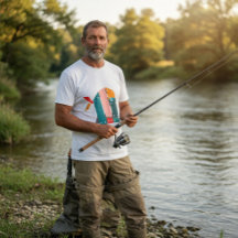 Camiseta Peixe Geométrico Mecânico