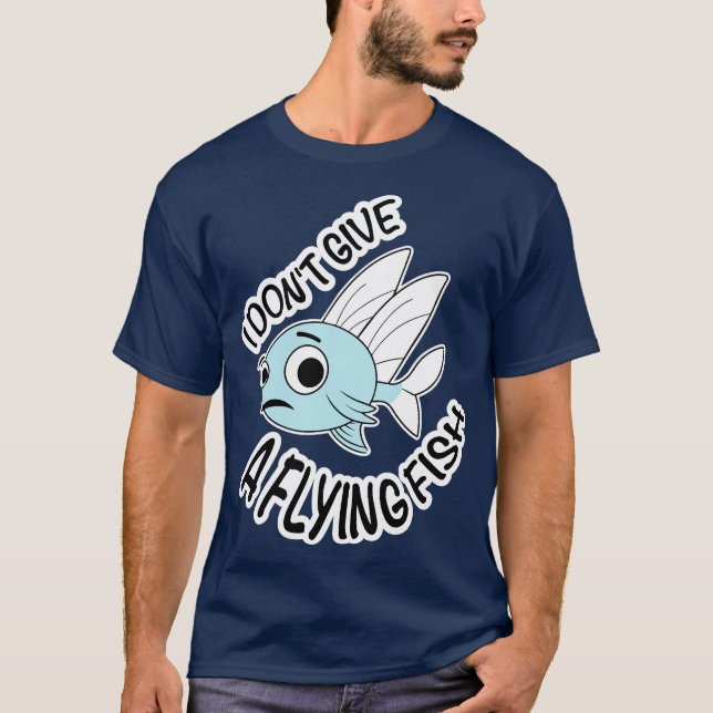 Camiseta Peixe giro não dou peixe voador (Frente)