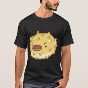 Camiseta Peixe globo zangado - amarelo
