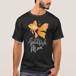 Camiseta Peixe Goldfish Mãe Aquarista Aquário Junkie