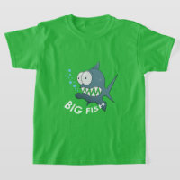 Peixe Grande - Camisa-T Básica Para Crianças