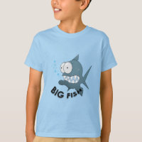 Peixe Grande - Camisa-T Básica Para Crianças