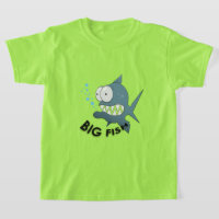 Peixe Grande - Camisa-T Básica Para Crianças