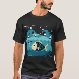 Camiseta Peixe grande e peixe pequeno