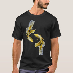 Camiseta peixe Guppy dourado Guppies Fantasia peixe de comb