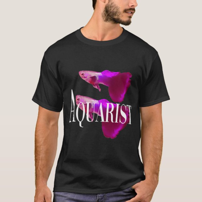 Camiseta Peixe Guppy Rosa (Frente)