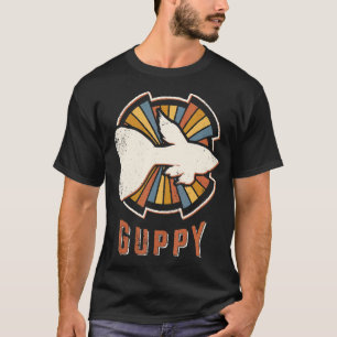 Camiseta Peixe Guppy Vintage Clássico Retro Amor Animal