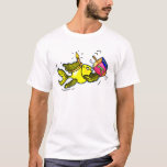 Camiseta Peixe-Hanuka Sparky - Presente de Desenho de Cura<br><div class="desc">"Peixe Chanucá" é um lindo presente em quadrinhos. Peixe amarelo esfarelo está segurando um sonho e vestindo uma coroa como uma vela :) É um presente perfeito para um Hanukkah perfeito. Este presente maravilhoso é apresentado em uma variedade de presentes correspondentes, como: Cartões de saudação, Cartões de Posto, carimbos de...</div>