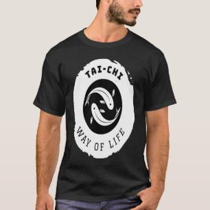 Camiseta Peixe Kio Tai Chi Ying Yang Equilíbrio Taoísmo Med