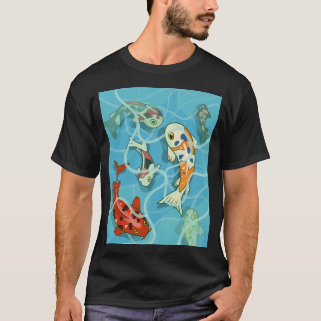 Camiseta peixe koi 2 (Frente)
