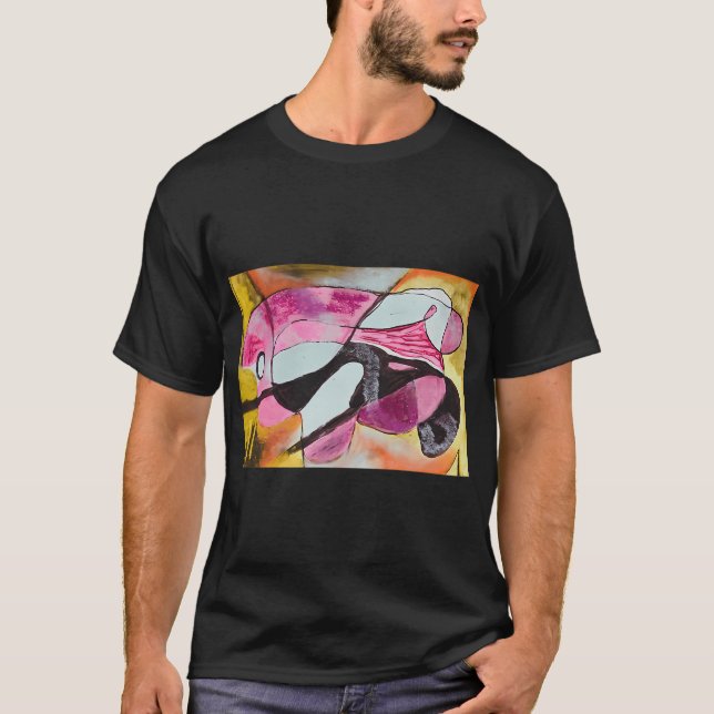 Camiseta Peixe Koi Abstrato (Frente)