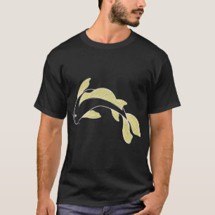 Camiseta peixe koi - amarelo