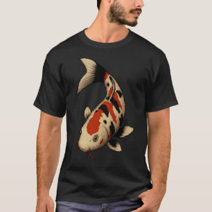 Camiseta Peixe Koi - Arte Pixel - Gráficos 8bit 16bit