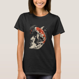 Camiseta Peixe Koi Carpa Asiática Carpa Koi Japonesa Peixe