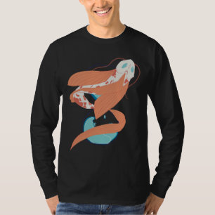 Camiseta Peixe Koi Circling Hourglass 333