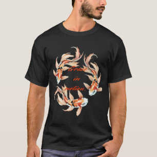 Camiseta Peixe koi com ditado