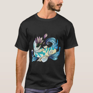 Camiseta peixe koi japonês