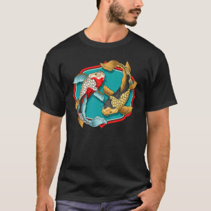 Camiseta Peixe Koi Japonês Japão Arte Koi