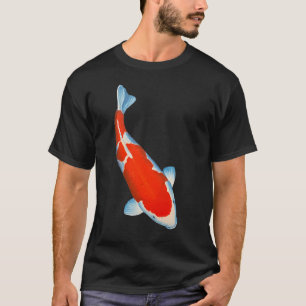 Camiseta peixe Koi japonês., peixe, peixe bonito, peixe gra