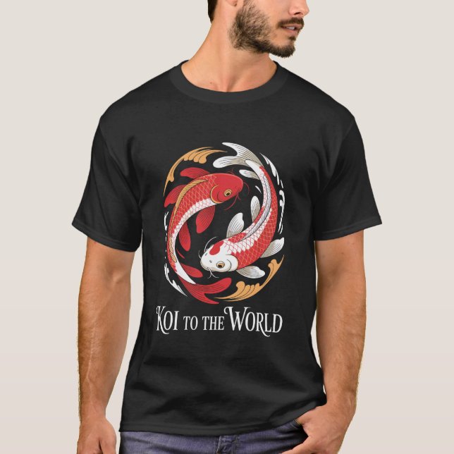 Camiseta Peixe Koi Japonês Trocadilho Engraçado (Frente)