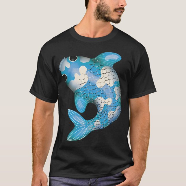 Camiseta Peixe Koi Kawaii (Frente)