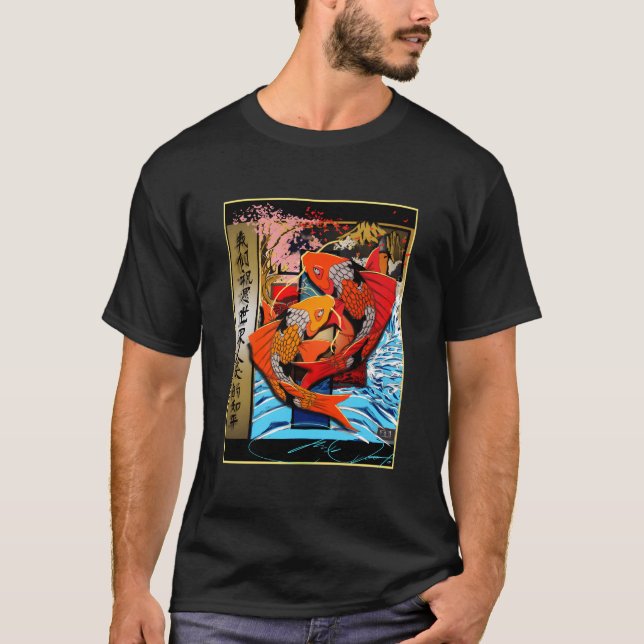 Camiseta Peixe Koi Por Micahmoto (Frente)