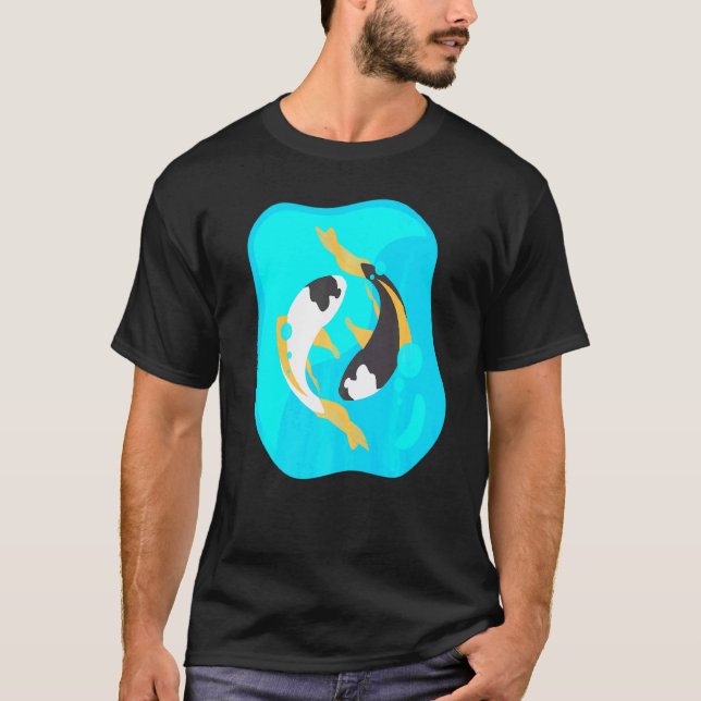 Camiseta Peixe Koi Yin e Yang (Frente)