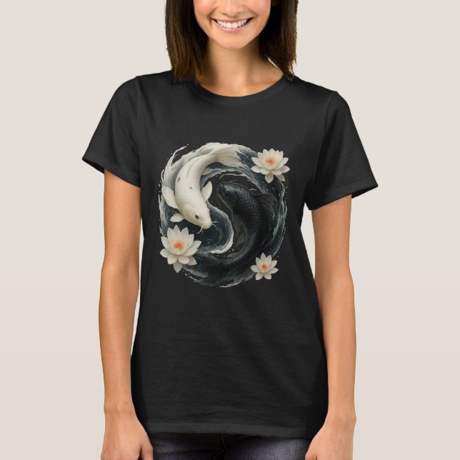 Camiseta Peixe Koi Ying Yang (Frente)