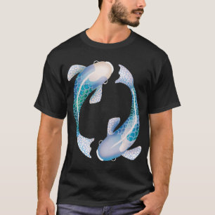 Camiseta Peixe Koi Zen Turquesa