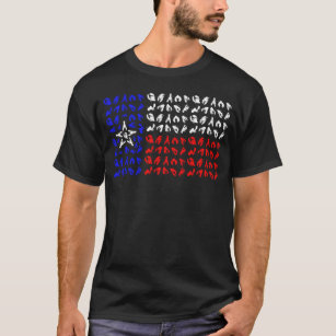 Camiseta Peixe-lagosta do Texas Flag mariscos